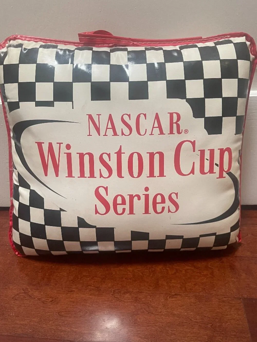 Vintage 2001 NASCAR Winston Cup Series Vinyl Seat Cushion Pillow